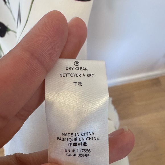 Thakoon 100% Silk Tulip Floral Print Dress with Flutter Sleeves Womens Size 4 - Picture 8 of 9